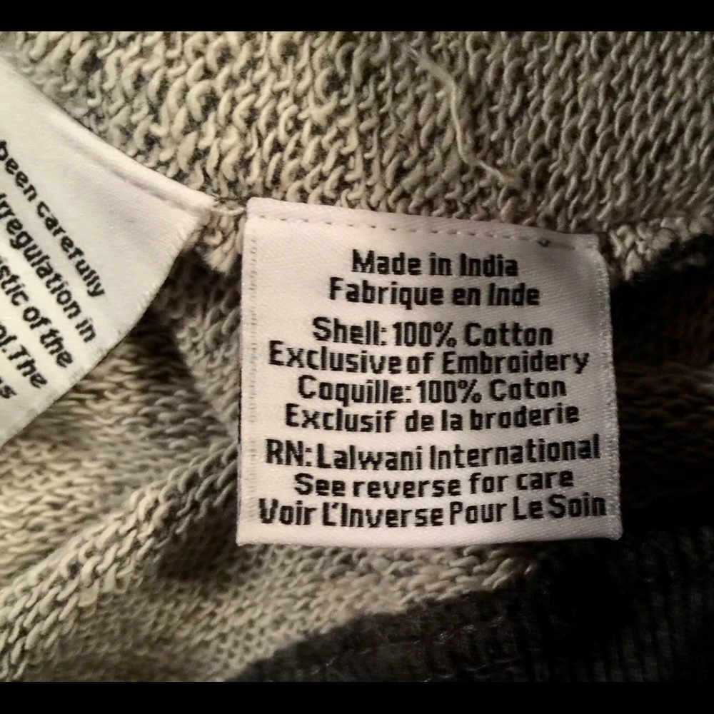 HEMANT & NANDITA (SMALL) Crystal Sweatshirt GRAY - Picture 7 of 8